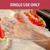 Kleen Chef Poly Disposable Gloves, High Density Polyethylene, Powder-Free, M, 525 PK, Clear BL-KCFS-ES-HDPE-CLDG-01-M